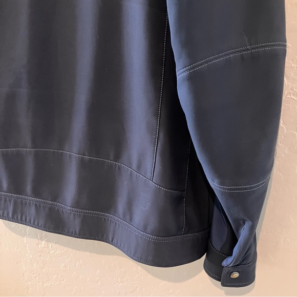 Kuhl Impakt Full Zip Water Repellent Fleece Lined Jacket Gray Navy Men's Large - Picture 12 of 16